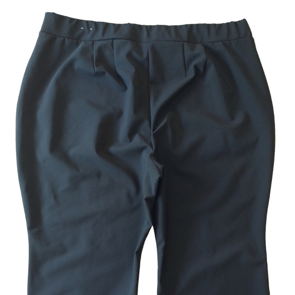 Lane Bryant Black Pull On High Rise Straight Leg Pants Zipper Pockets Career - Picture 5 of 9